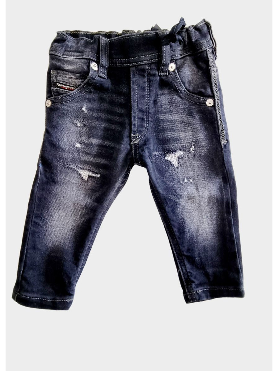 Diesel Abbigliamento Pantaloni Casual Jeans Grigio Bimbo Cotone