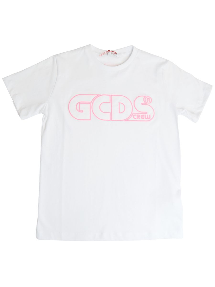 Gcds Abbigliamento T-Shirt e Polo Casual T-shirt Bianco Bambine e ragazze Cotone