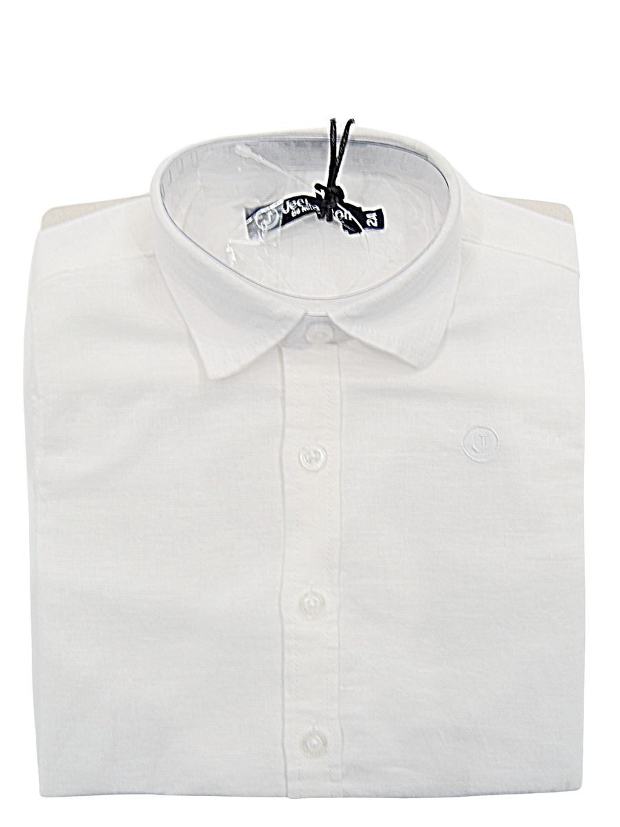 Jeckerson Abbigliamento Camicie Casual Camicia Bianco Bambini e ragazzi Lino