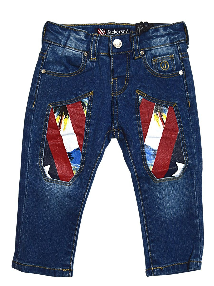 Jeckerson Abbigliamento Pantaloni Casual Jeans Blu Bambini e ragazzi Cotone