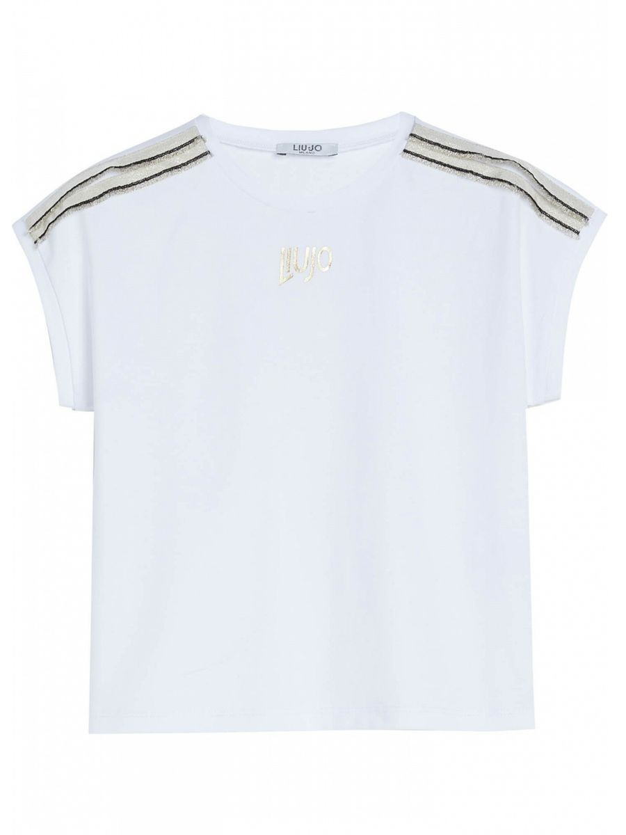 Liu jo Abbigliamento T-Shirt e Polo  T-shirt Bianco Bambine e ragazze Cotone