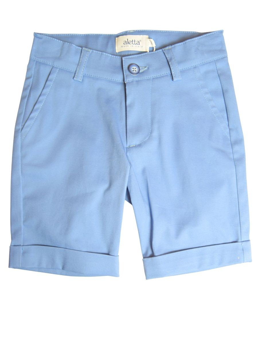 Aletta Abbigliamento Pantaloncini Casual Bermuda Azzurro Bimbo Cotone