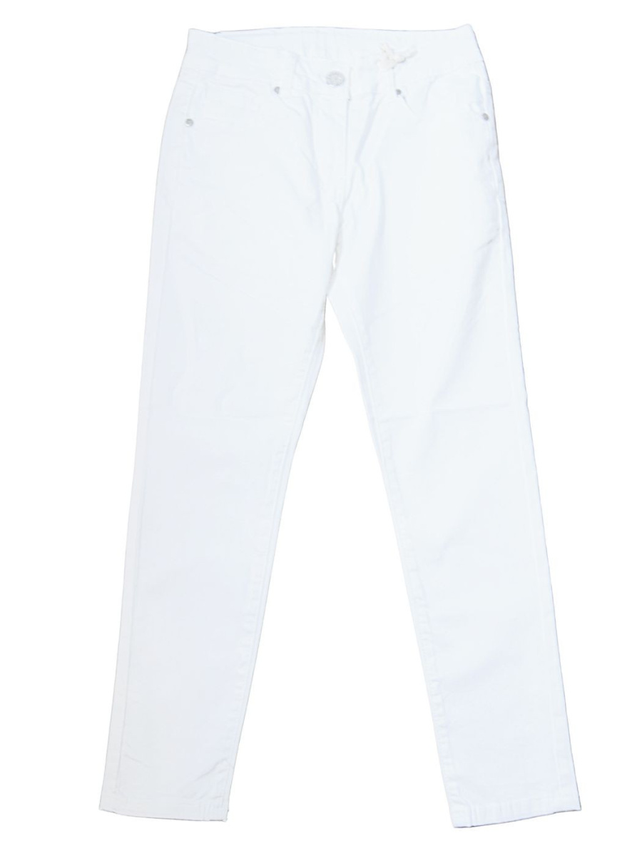 Manila grace Abbigliamento Pantaloni Casual Pantaloni Bianco Bambine e ragazze Cotone