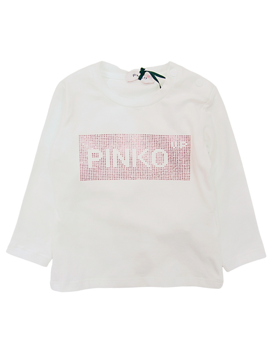 Pinko Abbigliamento T-Shirt e Polo Casual T-shirt Bianco Bimba Cotone