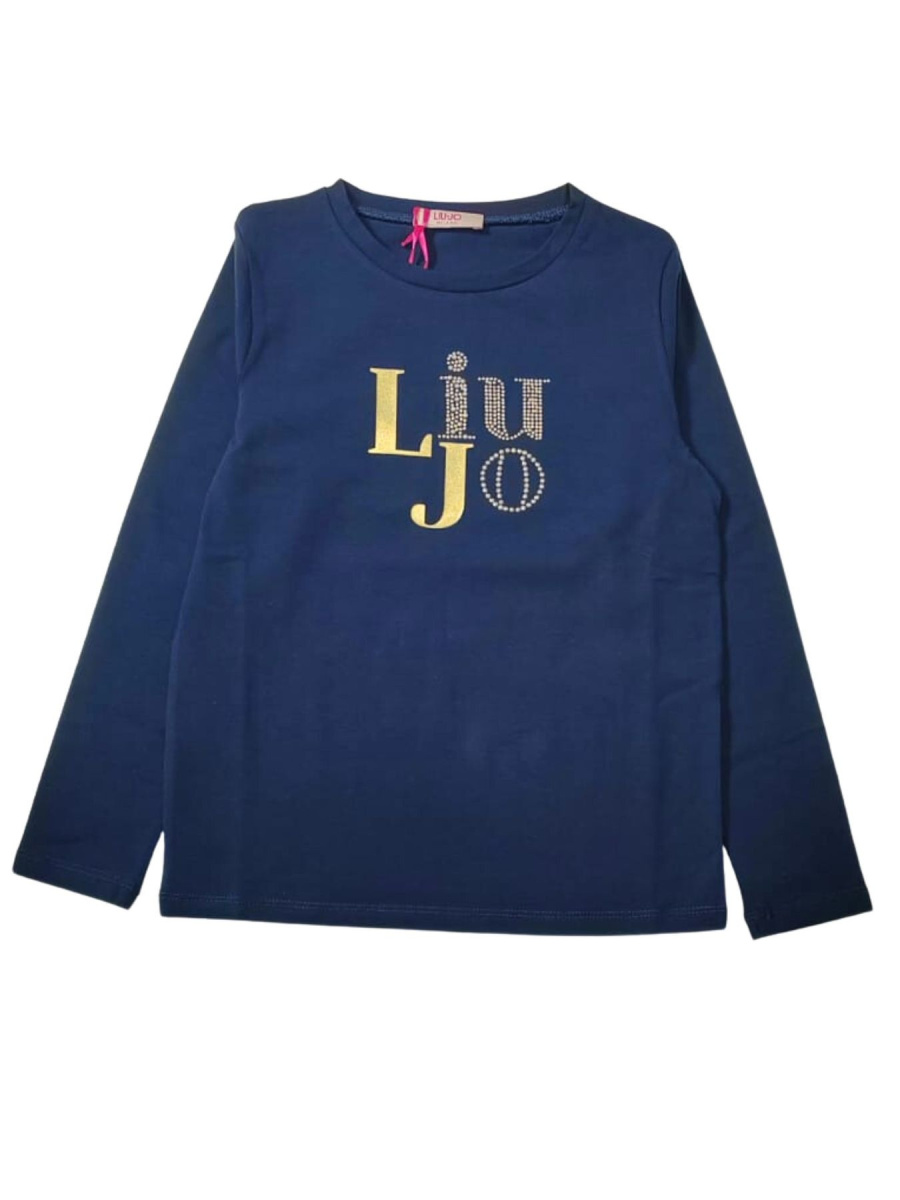 Liu jo Abbigliamento Maglieria Casual T-shirt Blu Bambine e ragazze Cotone