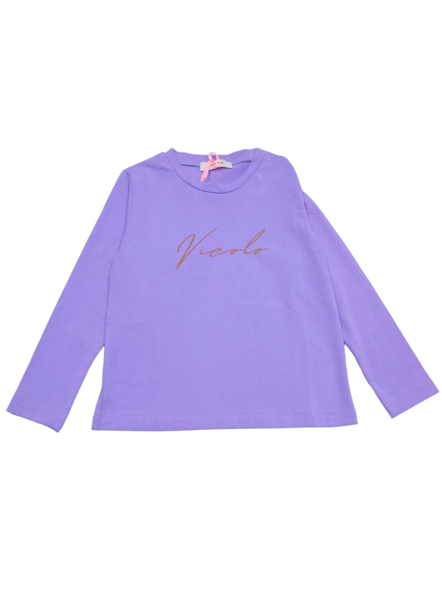 Vicolo Abbigliamento Maglieria Casual T-shirt Viola Bambine e ragazze Cotone