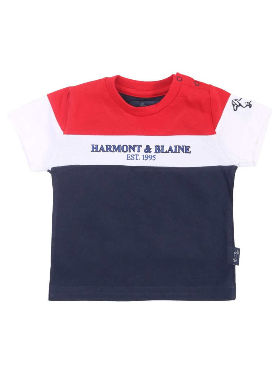 Harmont & Blaine Abbigliamento T-Shirt e Polo Casual T-shirt Multicolore Bimbo Cotone