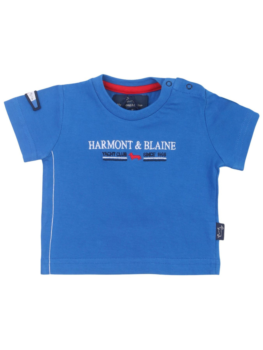 Harmont & Blaine Abbigliamento T-Shirt e Polo Casual T-shirt Blu Bimbo Cotone