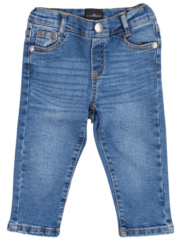 John richmond Abbigliamento Pantaloni Casual Jeans Blu Unisex bambino Cotone