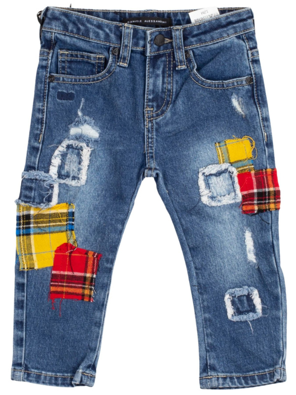 Daniele Alessandrini Abbigliamento Pantaloni Casual Jeans Multicolore Unisex bambino Cotone